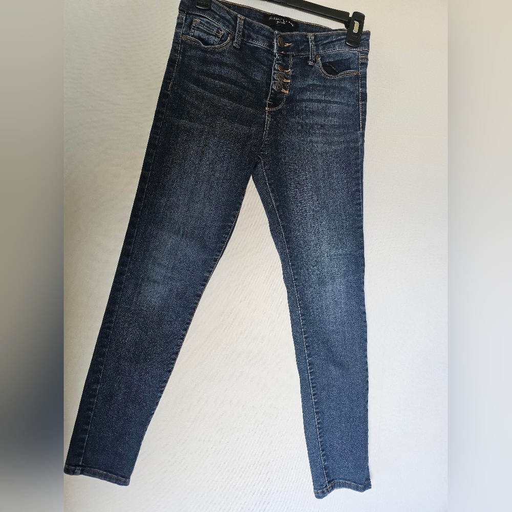 Celebrity Pink Dark Blue High-Rise Skinny Jeans - Picture 3 of 15